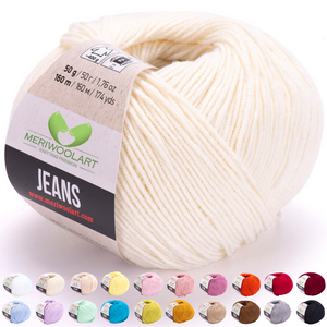 JEANS Light Sand Baumwolle YARN 50g 160m