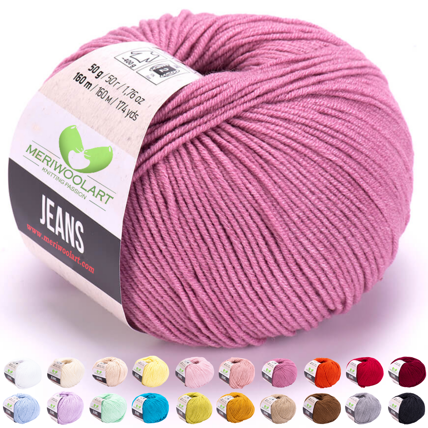 JEANS Pflaume Cotton YARN 50g 160m