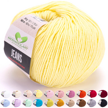 Load image into Gallery viewer, JEANS Yellow Cotton YARN 50g 160m
