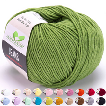 Load image into Gallery viewer, JEANS Sage Green Cotton YARN 50g 160m
