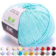 Laden Sie das Bild in den Galerie-Viewer, JEANS Ocean Cotton YARN 50g 160m
