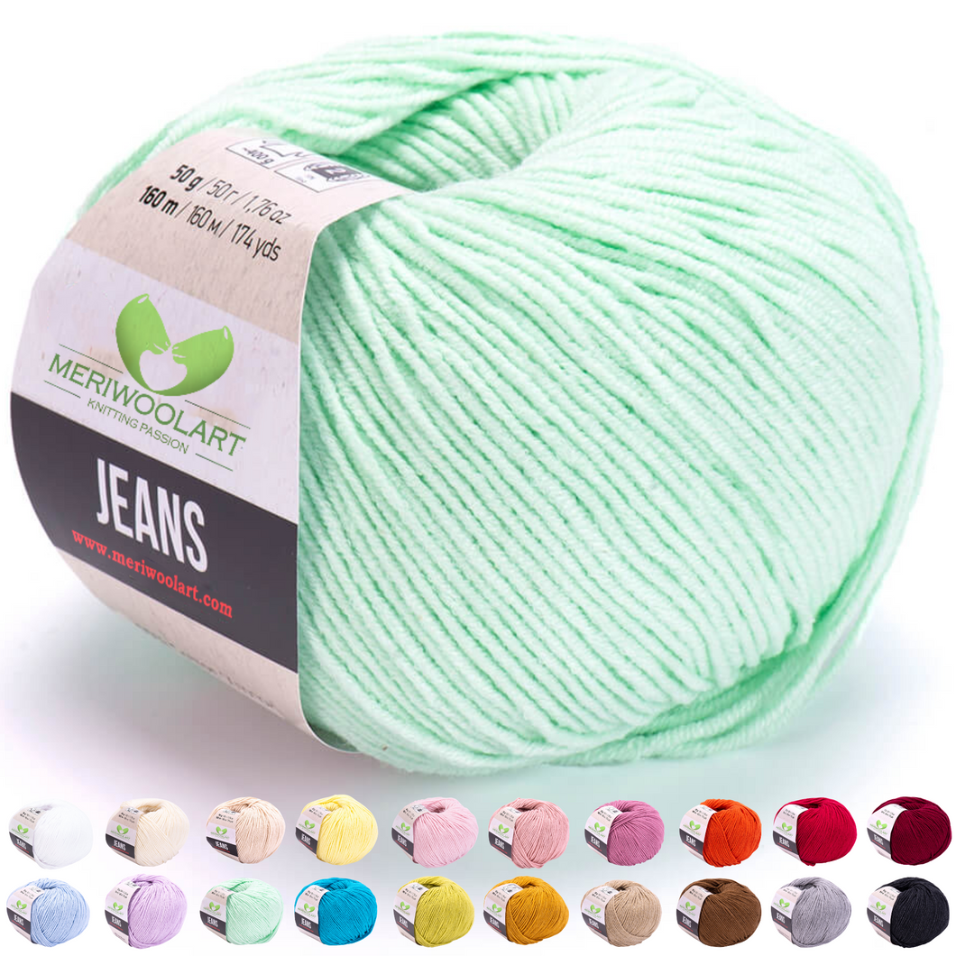 JEANS Mint Cotton YARN 50g 160m