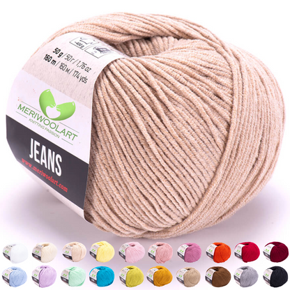 JEANS Sand Cotton YARN 50g 160m