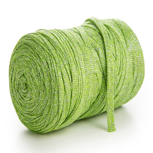Light Green Cotton Ribbon Lurex 10mm 125m