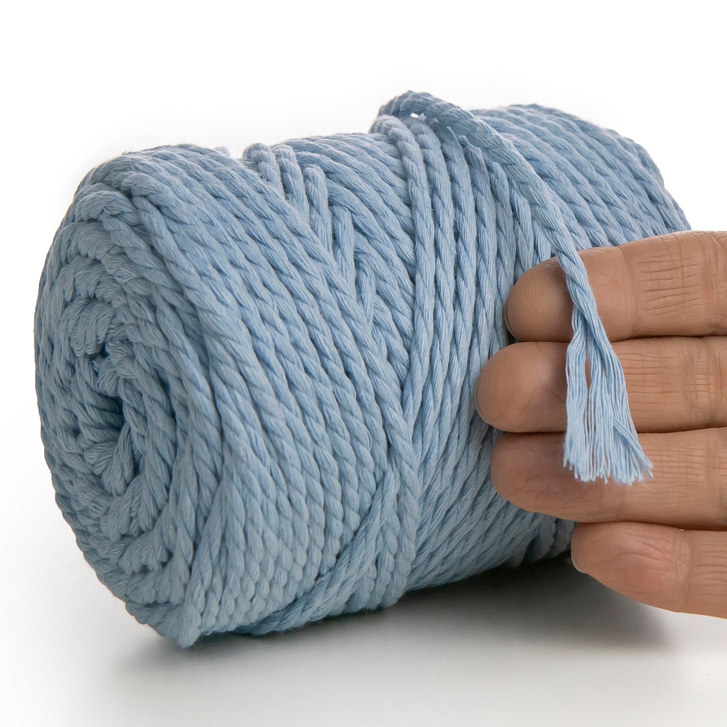 BABY BLUE MACRAME  ROPE 4 MM, 75 M