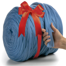 Load image into Gallery viewer, LIGHT BLUE CHUNKY MERINO WOOL 2 CM, 23 MICRON
