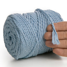 Load image into Gallery viewer, BABY BLUE MACRAME  ROPE 4 MM, 75 M
