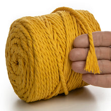 Load image into Gallery viewer, TOBACCO MACRAMÉ ROPE 6 MM, 100 M
