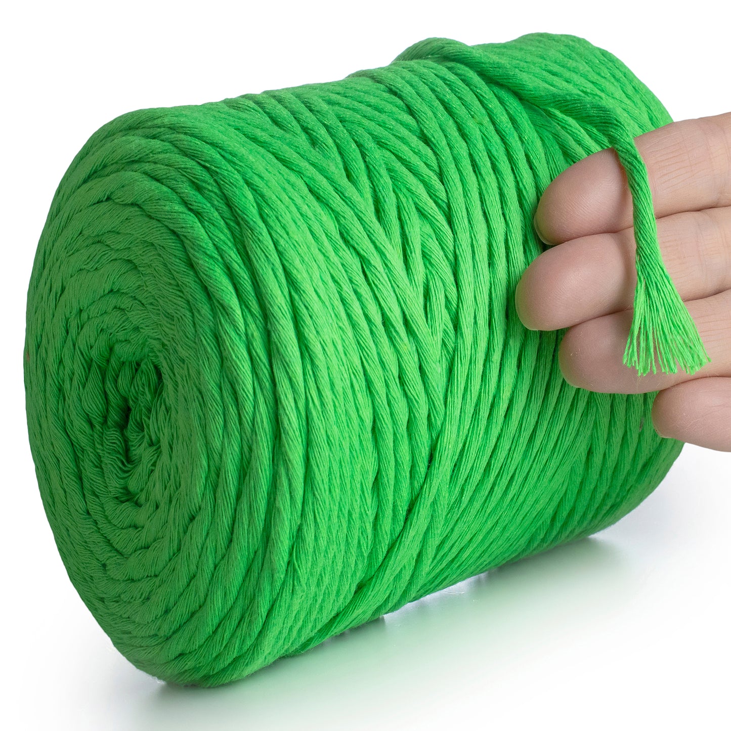 Neon Green Single Twisted Macramé 4mm 225m