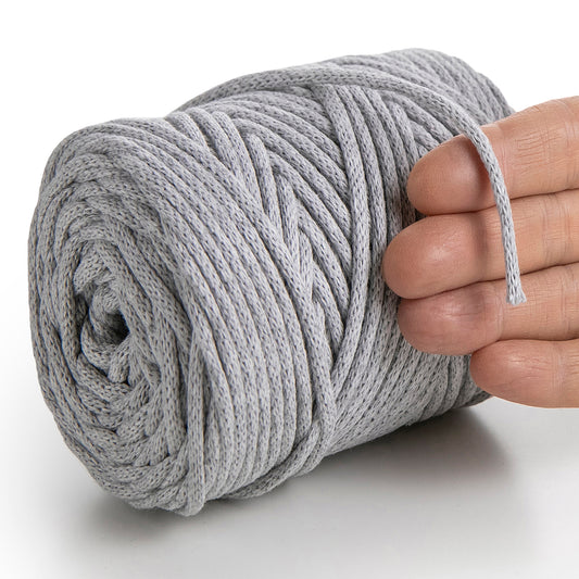 Light Gray Macramé Cord 4mm 85m