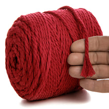 Load image into Gallery viewer, RED MACRAMÉ ROPE 6 MM, 100 M
