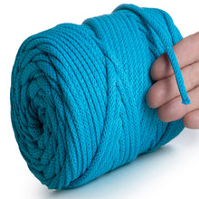 Laden Sie das Bild in den Galerie-Viewer, Turquoise Blue Macramé Cord 6mm 85m
