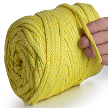Load image into Gallery viewer, Yellow Macramé Cord 6mm 85m
