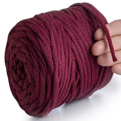 Burgundy Macramé Cord 6mm 85m