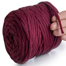 Load image into Gallery viewer, Burgundy Macramé Cord 6mm 85m
