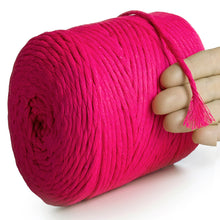 Load image into Gallery viewer, Neon Pink Single Twisted Macramé 4mm 225m
