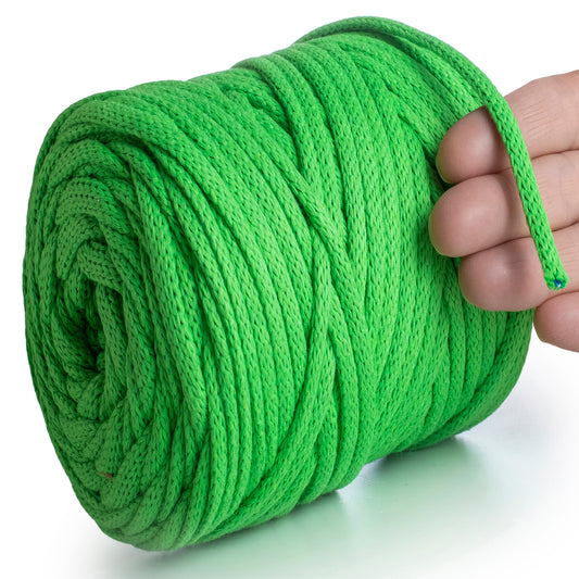 Neon Green Macramé Cord 6mm 85m