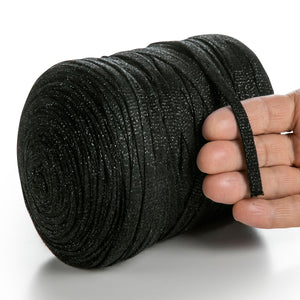 Black Cotton Ribbon Lurex 10mm 125m