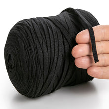 Load image into Gallery viewer, Black Cotton Ribbon 10mm 150m
