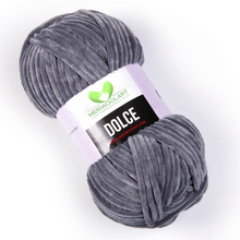 Charger l&#39;image dans la galerie, DOLCE DARK GRAY MICRO POLYESTER 100G 120M
