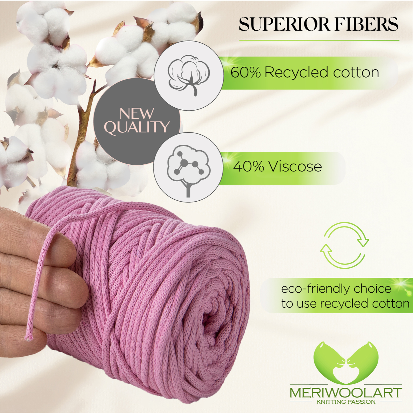 Pink Macramé Cord 4mm 85m