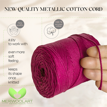 Violet Macramé Cotton 2mm 250m