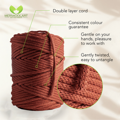 Terra Macramé Cord 4mm 85m