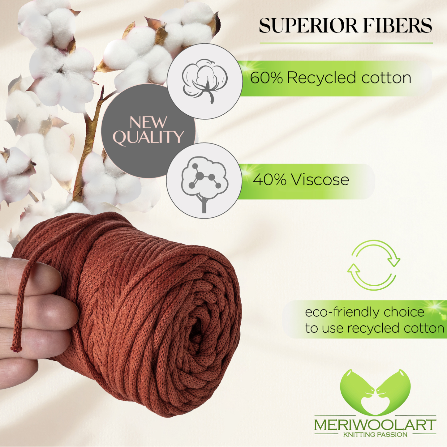 Terra Macramé Cord 4mm 85m