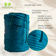 Load image into Gallery viewer, Ocean Macramé Cord 4mm 85m
