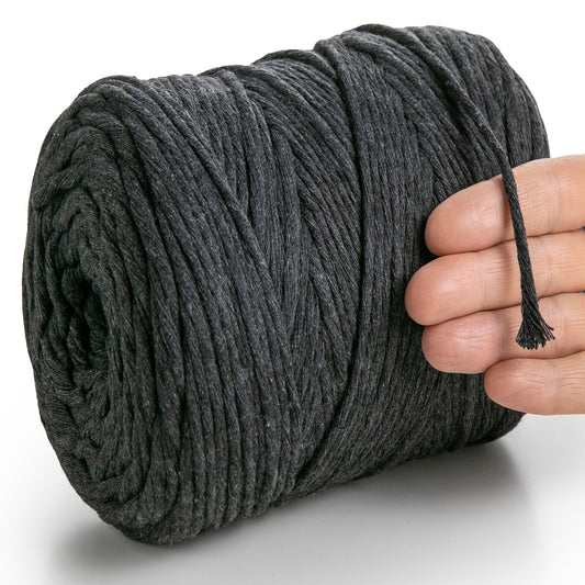 Graphite Single Twisted Macramé 4mm 225m