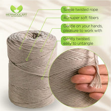 Load image into Gallery viewer, Sand Single Twisted Macramé 3mm 200m

