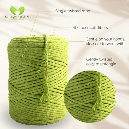 Grass Single Twisted Macramé 4mm 225m