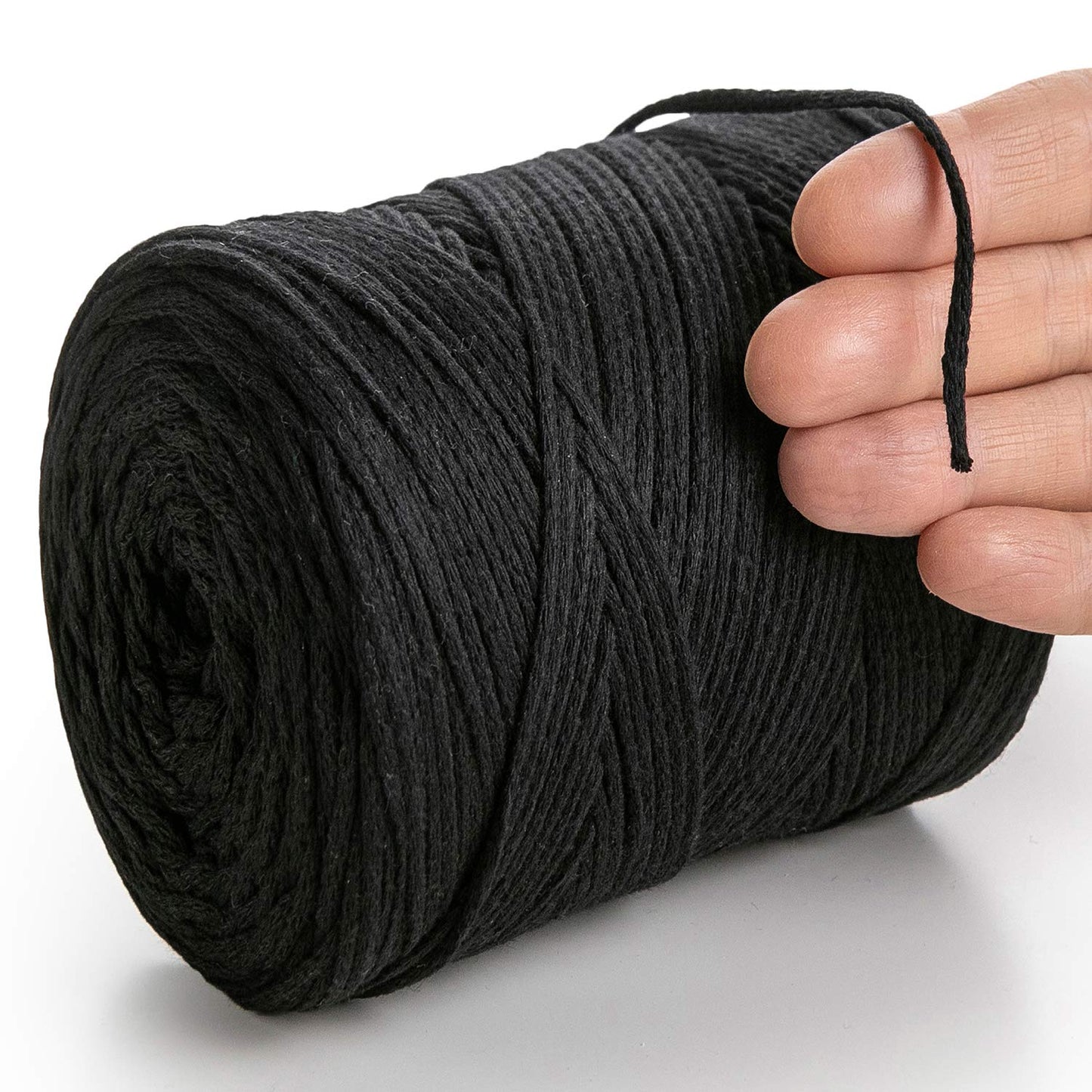 Black Macramé Cotton 2mm 250m