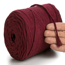 Load image into Gallery viewer, Burgundy Single Twisted Macramé 4mm 225m
