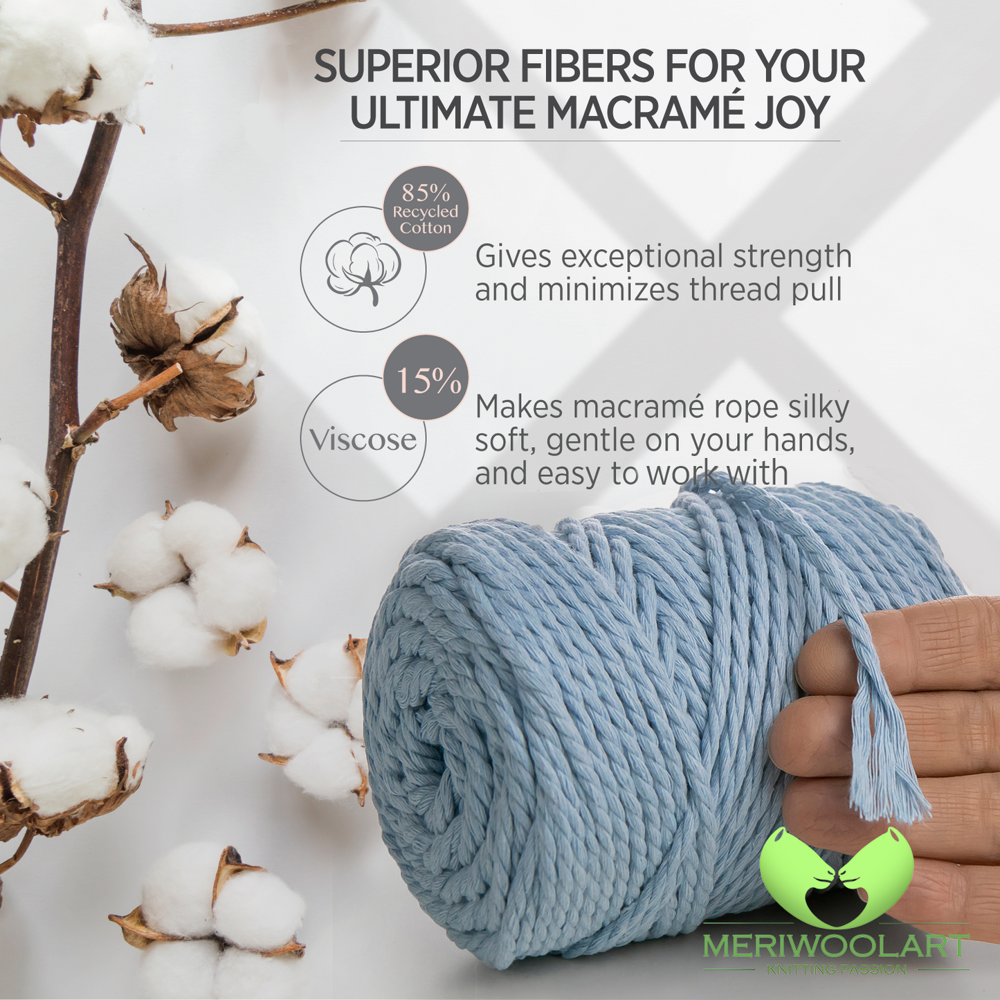 BABY BLUE MACRAME  ROPE 4 MM, 75 M INFOGRAPHIC