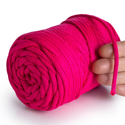 Neon Pink Macramé Cord 4mm 85m