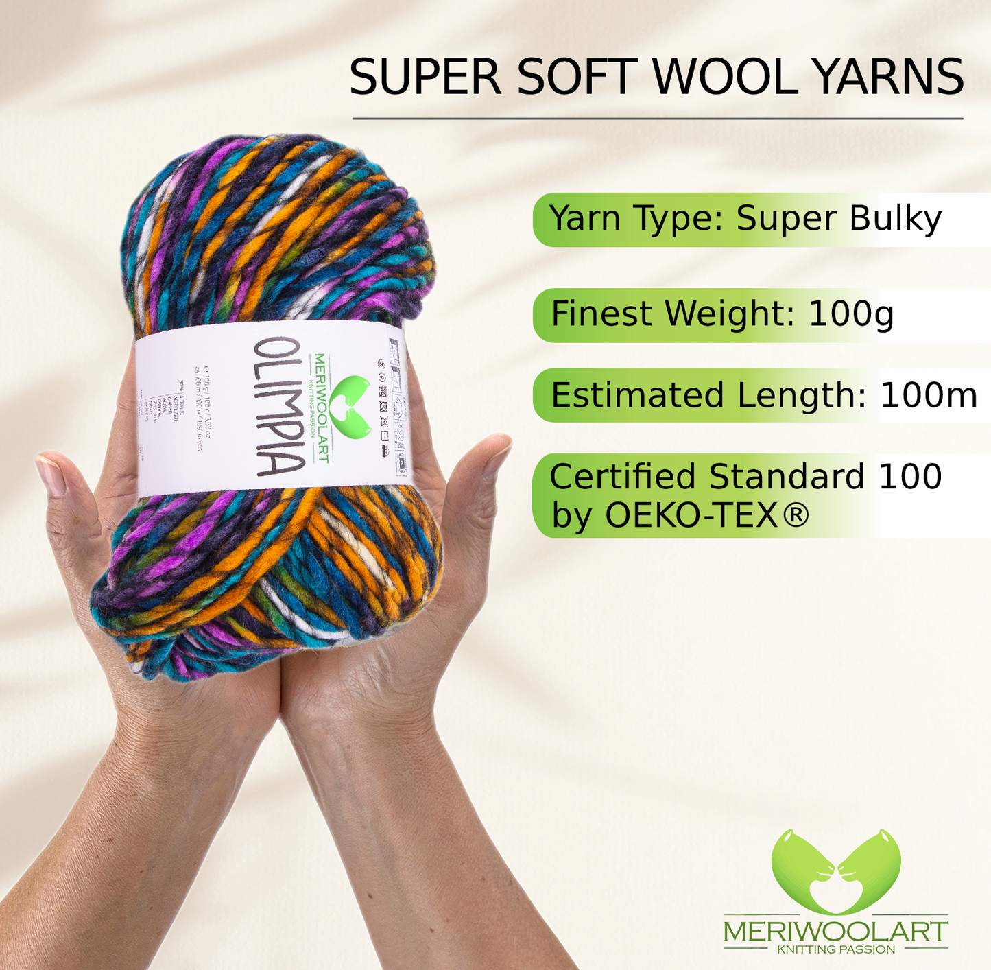 OLIMPIA-1410 CHUNKY MERINO WOOL YARNS