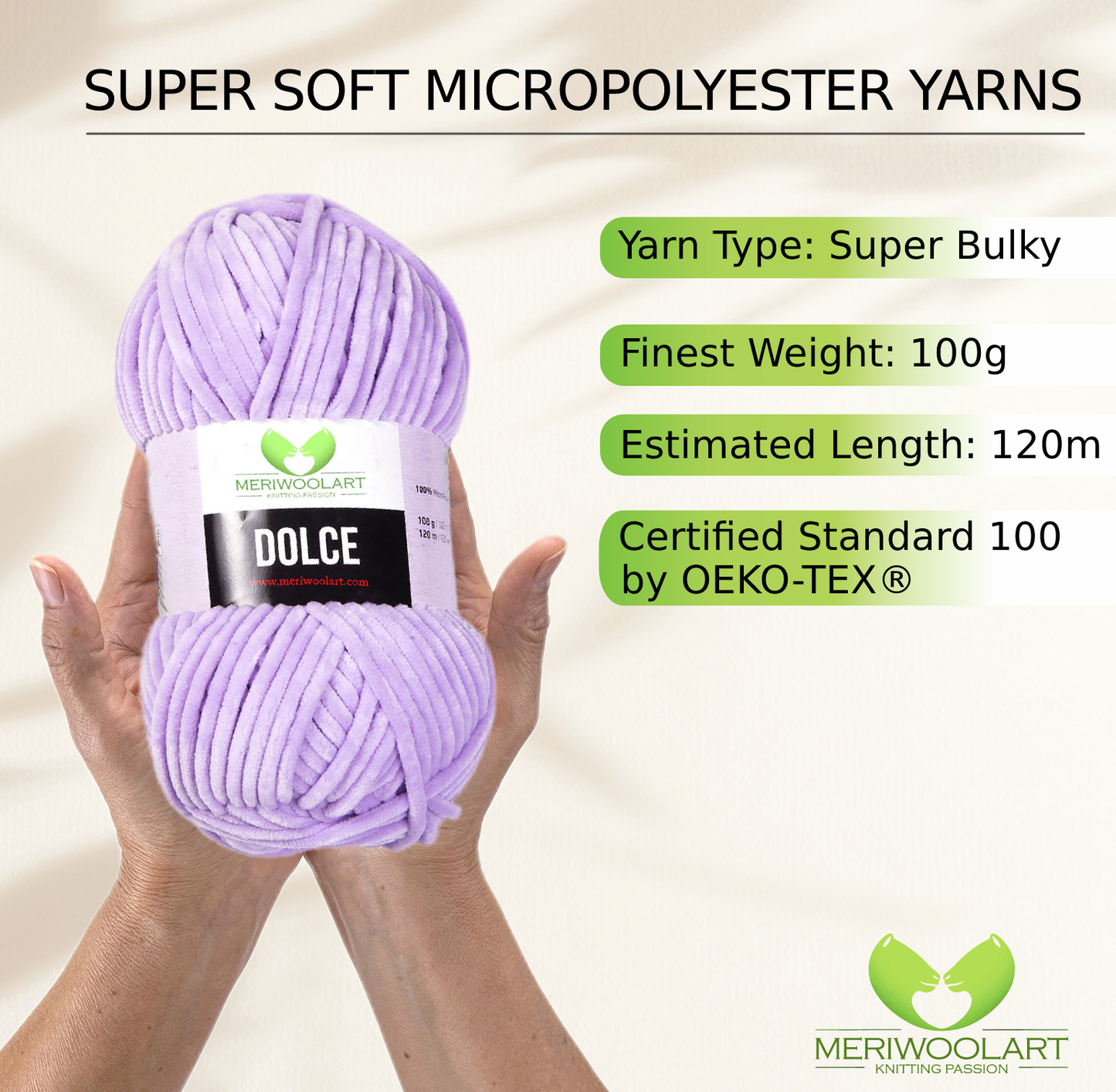 DOLCE LAVENDER MICRO POLYESTER 100G 120M