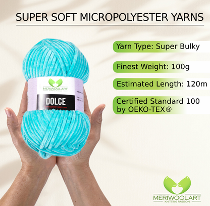 DOLCE TURQUOISE MICRO POLYESTER 100G 120M