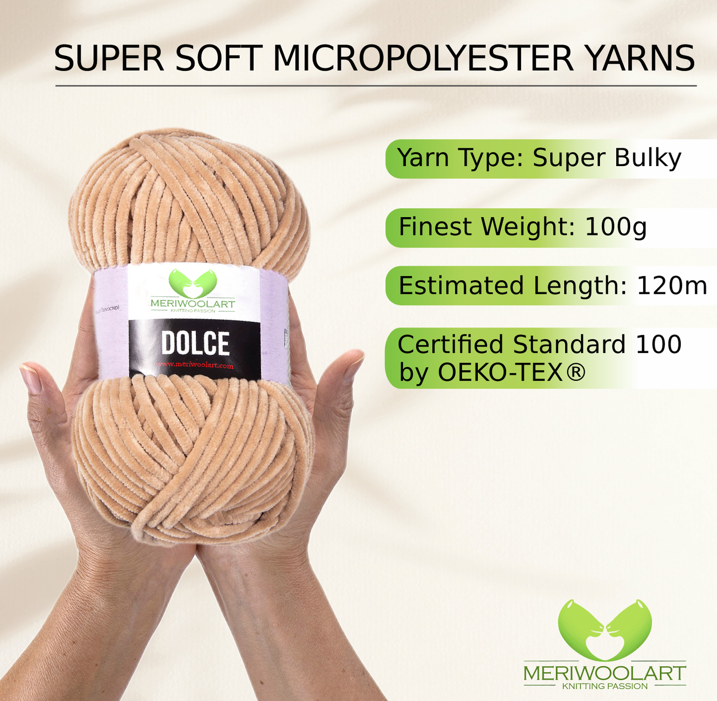 DOLCE SAND MICRO POLYESTER 100G 120M