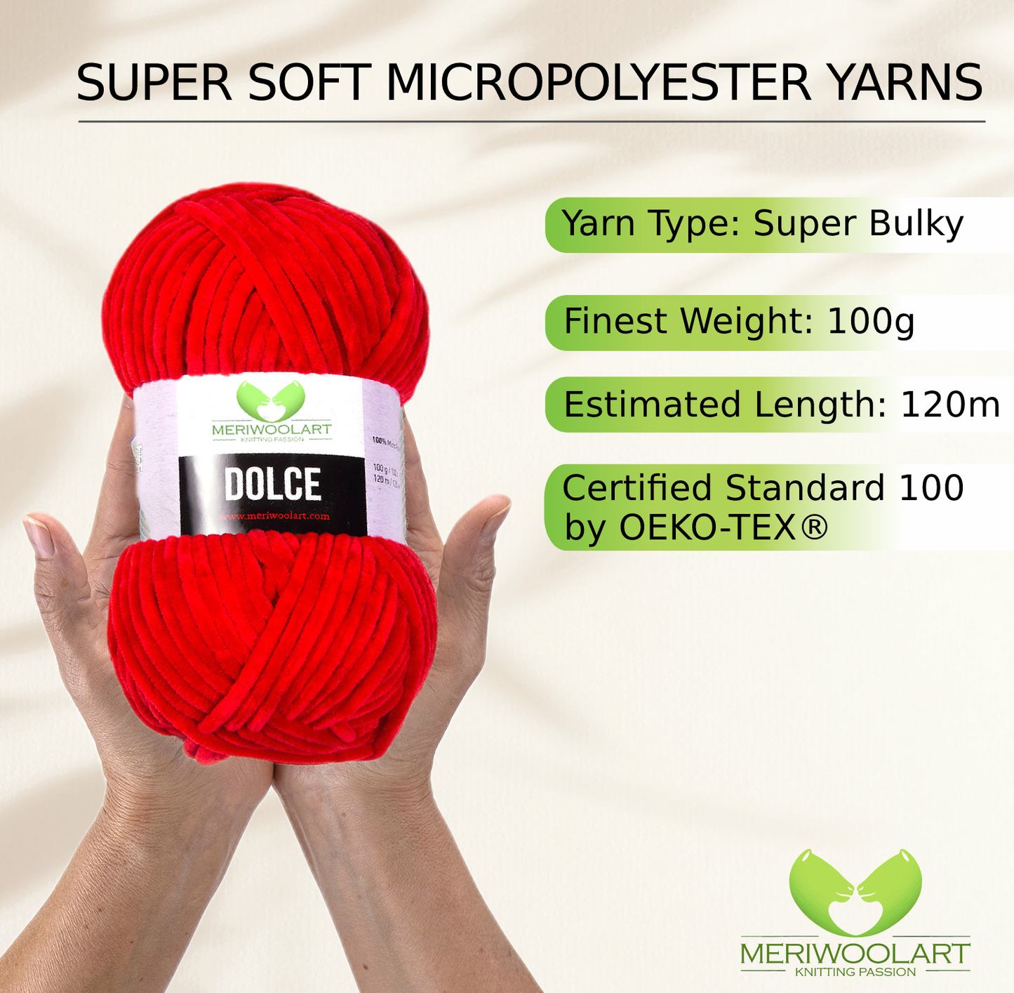 DOLCE RED MICRO POLYESTER 100G 120M