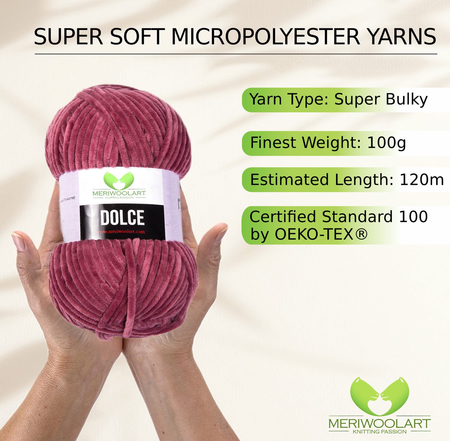 DOLCE PFLAUME MICRO POLYESTER 100G 120M