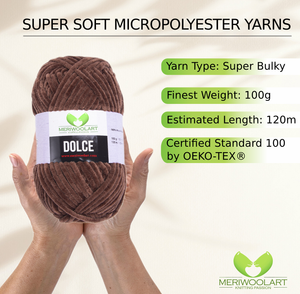 DOLCE BROWN MICRO POLYESTER 100G 120M