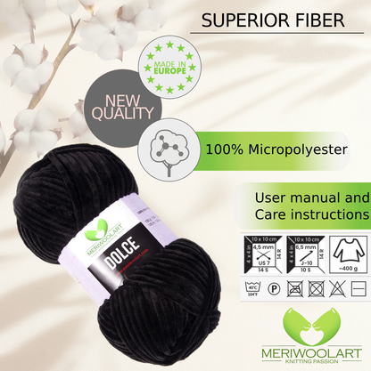 DOLCE BLACK MICRO POLYESTER 100G 120M