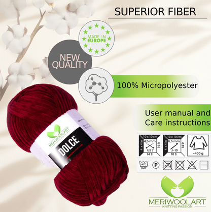 DOLCE BURGUNDY MICRO POLYESTER 100G 120M