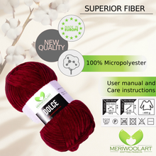 Charger l&#39;image dans la galerie, DOLCE BURGUNDY MICRO POLYESTER 100G 120M
