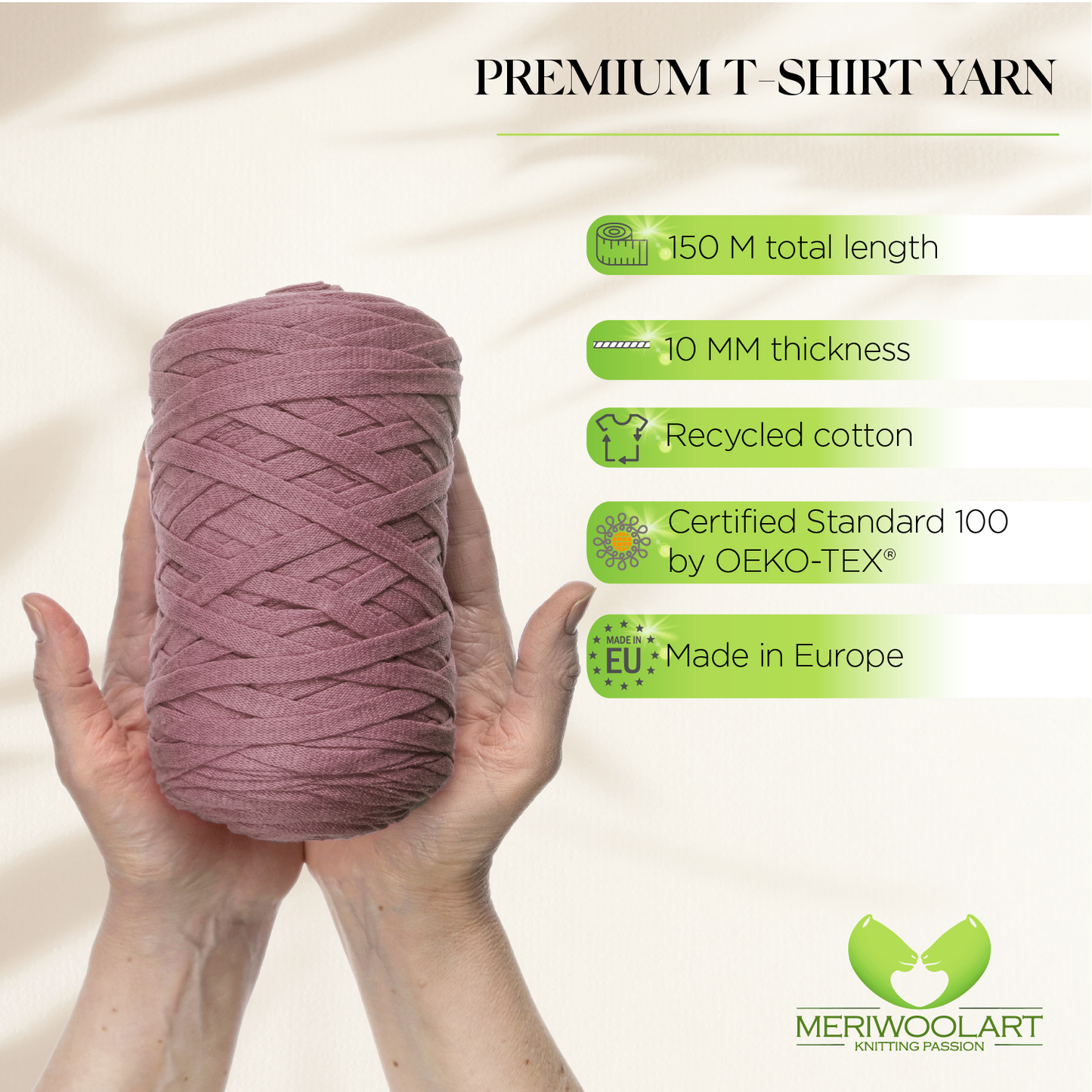 Plum Cotton Ribbon 10mm 150m