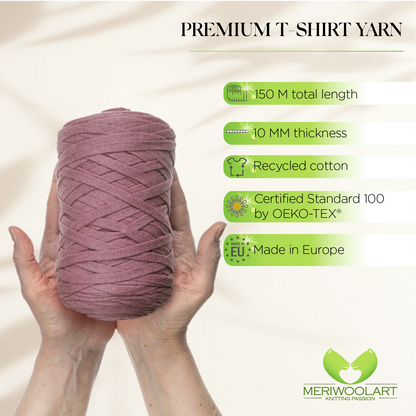 Plum Cotton Ribbon 10mm 150m