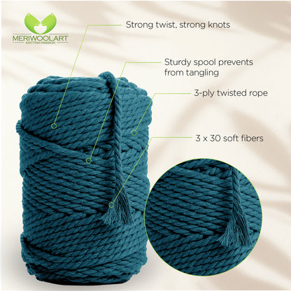 OCEAN MACRAMÉ ROPE 6 MM, 100 M