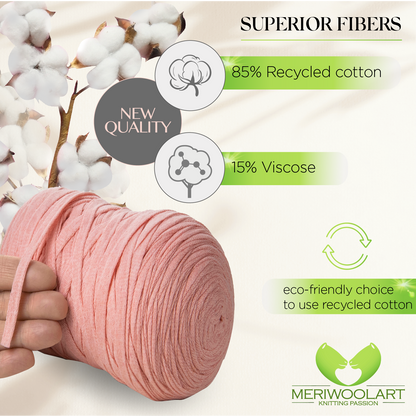 Light Pink Cotton Ribbon 10mm 150m